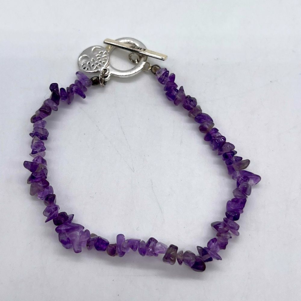 Amethysts Chips stones Bracelet